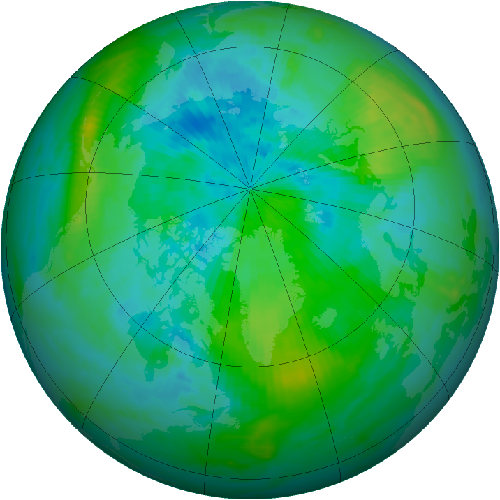 Arctic ozone map for 04 September 1983
